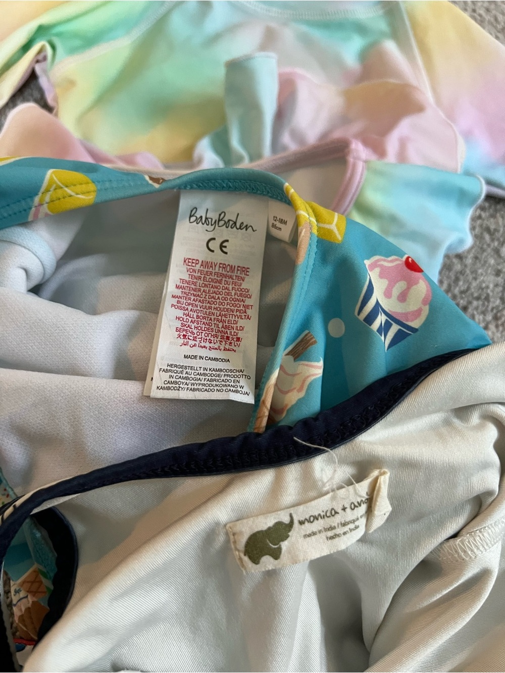Baby girls bathing suit lot - 12-18 months - baby Boden, Monica & Andy - Picture 2 of 2